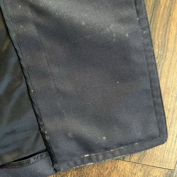 VINTAGE MARCIE DALE AIR FORCE OVERCOAT MENS 35 XS WOOL BLUE PEWTER BUTTONS 70s - Picture 9 of 13